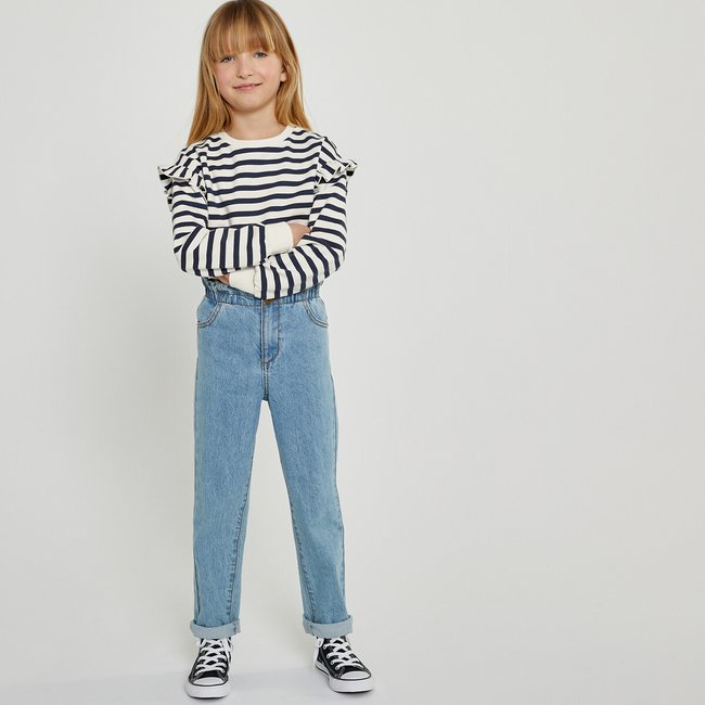 Mom jeans 3 12 years double stonewashed La Redoute Collections La Redoute