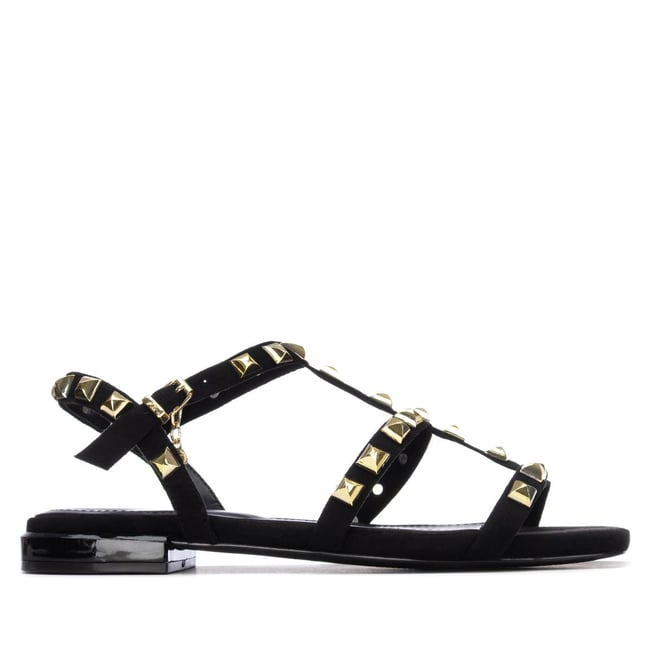 Sandale Plaine Boucle noir <span itemprop=