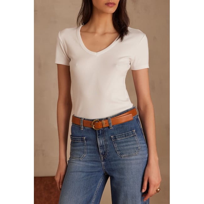 T-shirt ADAM en coton blanc <span itemprop=