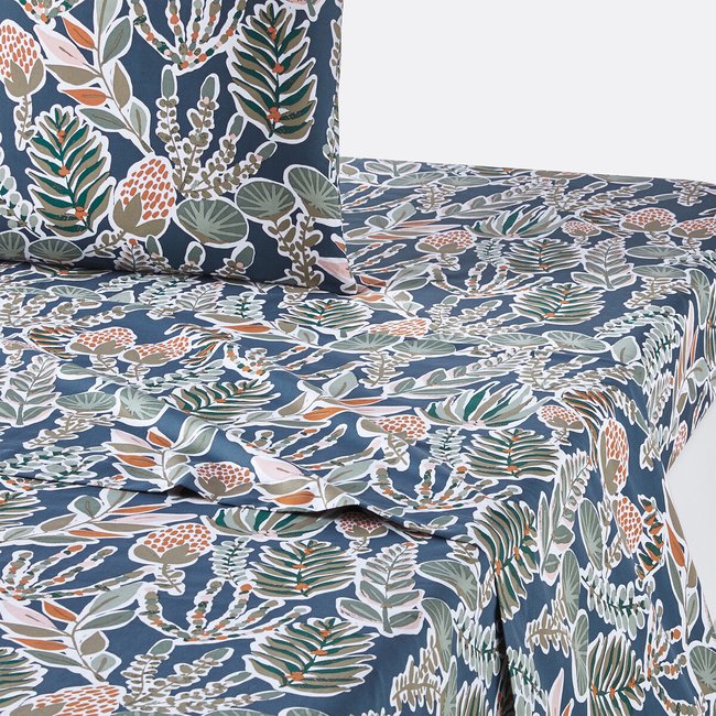 Drap plat percale de coton, Aquajungle imprimé LA REDOUTE INTERIEURS