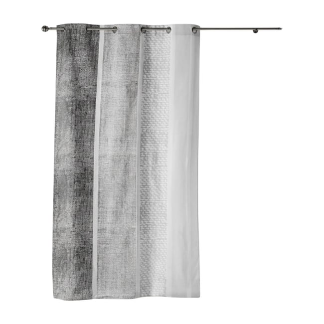 Rideau a oeillets 140 x 240 cm Textilio Gris gris <span itemprop=