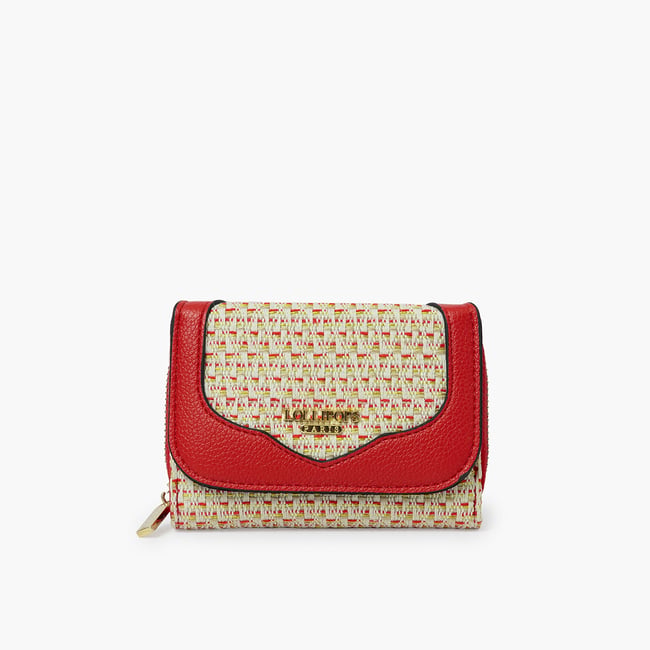Portefeuille  Sade rouge <span itemprop=