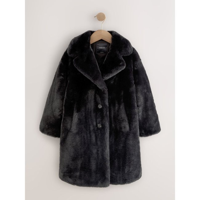 Manteau long en imitation fourrure - NEXT