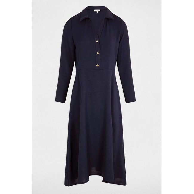 Draping Midi Dress, navy, MORGAN