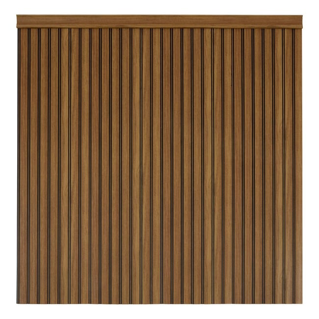 Lot de 4 panneaux de soubassement BENY Couleur marron <span itemprop=