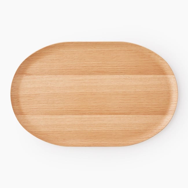 Plateau ovale, 40cm Couleur naturel <span itemprop=