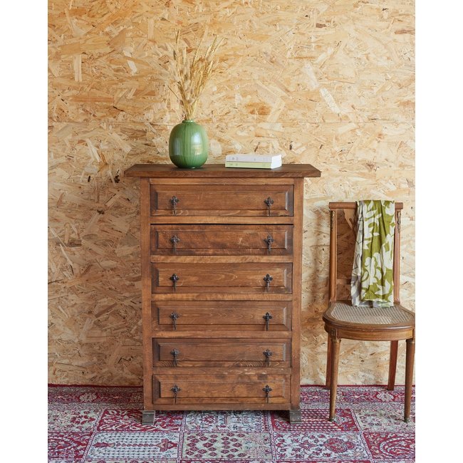 Semainier en bois Valery N°92 - Bon état Couleur bois clair <span itemprop=