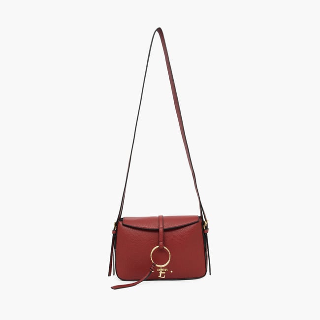 Sac multi poches  Tatjana doré,rouge <span itemprop=
