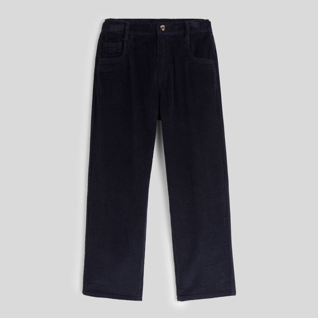Pantalon uni en velours côtelé - MONOPRIX