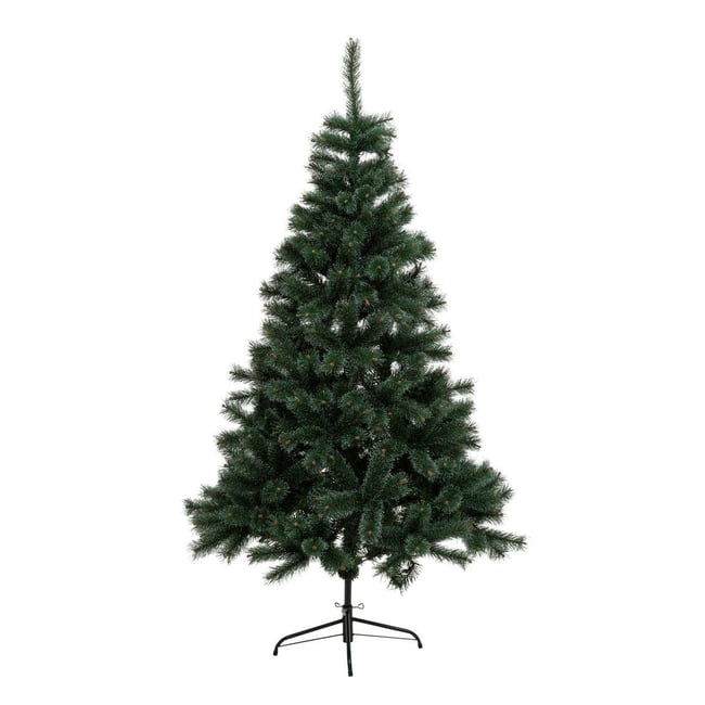 Sapin artificiel givré Windy Peak H210 cm Couleur vert <span itemprop=