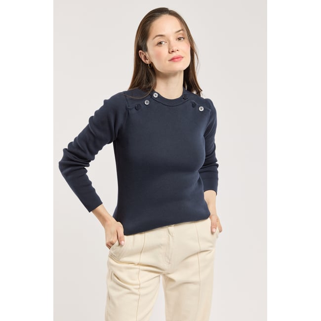 Pull marin double boutonnage - coton - ARMOR-LUX
