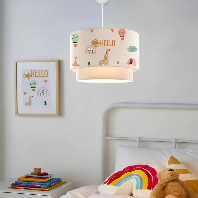 Светильник подвесной с тканевым абажуром, AYD / АИД разноцветный SO'HOME