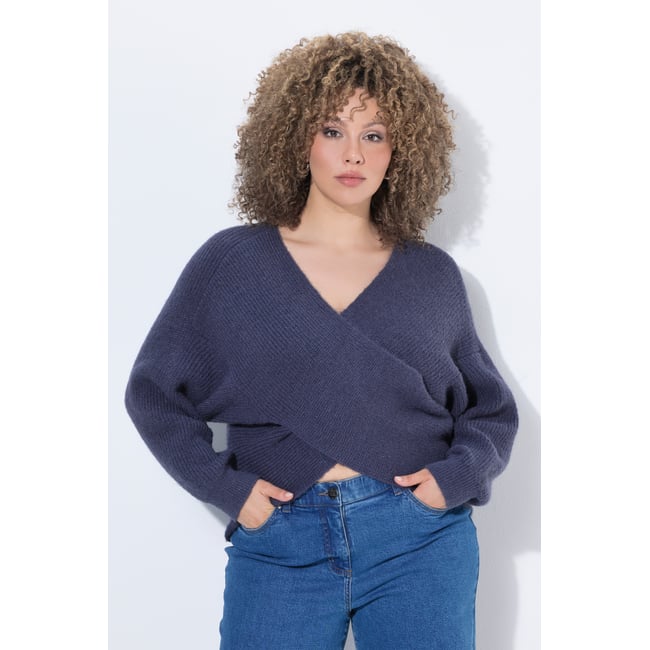 Pull en V esprit cache-cœur, manches longues - ULLA POPKEN