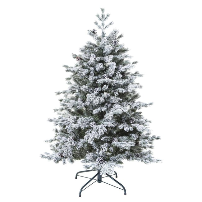 Sapin de Noël artificiel H150 cm YUKON Couleur blanc <span itemprop=