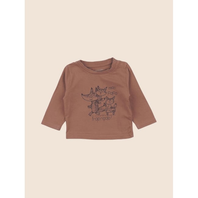 Tee-shirt - Très bon état marron <span itemprop=