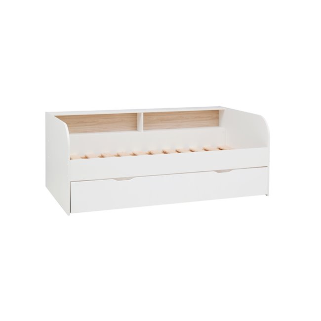 Lit gigogne - LOUIS Couleur blanc <span itemprop=