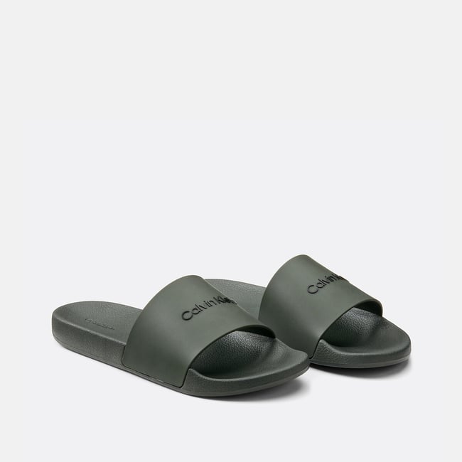 Sliders, khaki, CALVIN KLEIN