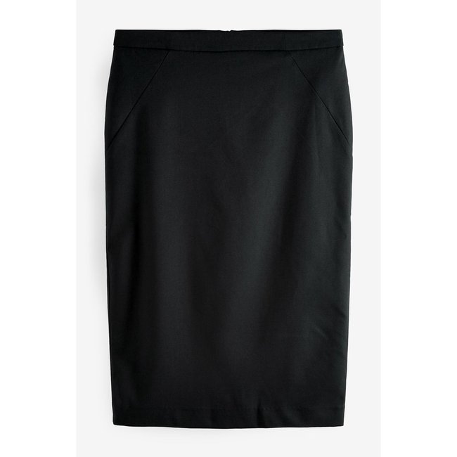 Jupe crayon ajustée mi-longue PETITE noir <span itemprop=