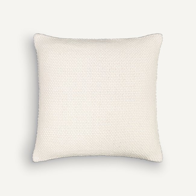 Capa de almofada em lã, Levio branco-espuma <span itemprop=