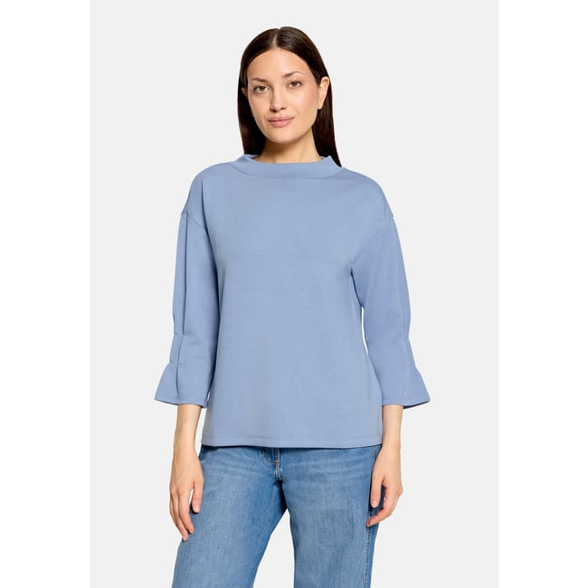 Sweat-shirt à manches en trompette infinity <span itemprop=