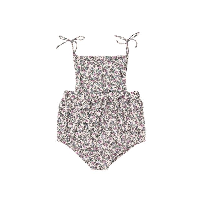 Combishort naissance imprimé écru <span itemprop=