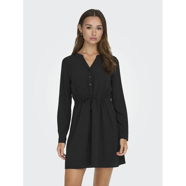 Robe Courte Manches Longues Noire Femme - Taille 38 - Occasion Très Bon État