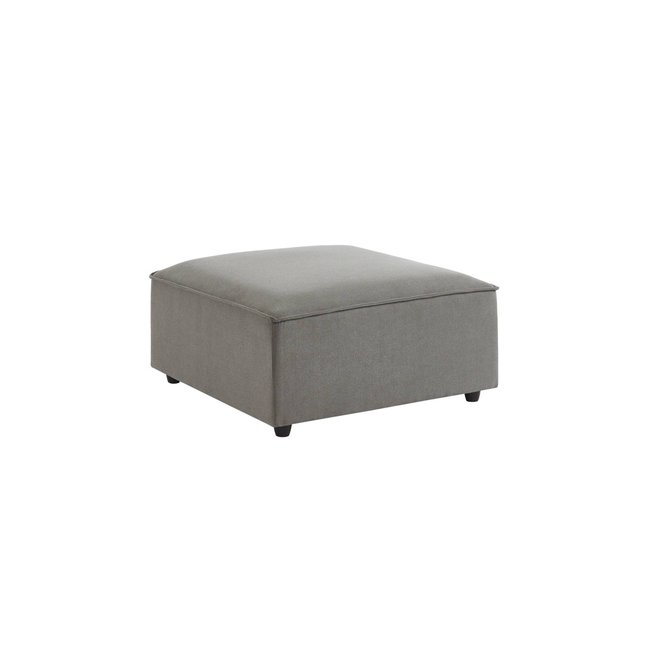Pouf carré tissu déperlant pour canapé SENSE Couleur gris clair <span itemprop=