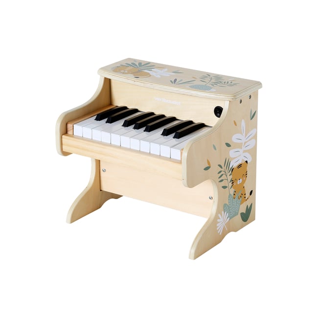 Piano électronique TANZANIE en bois FSC® beige <span itemprop=