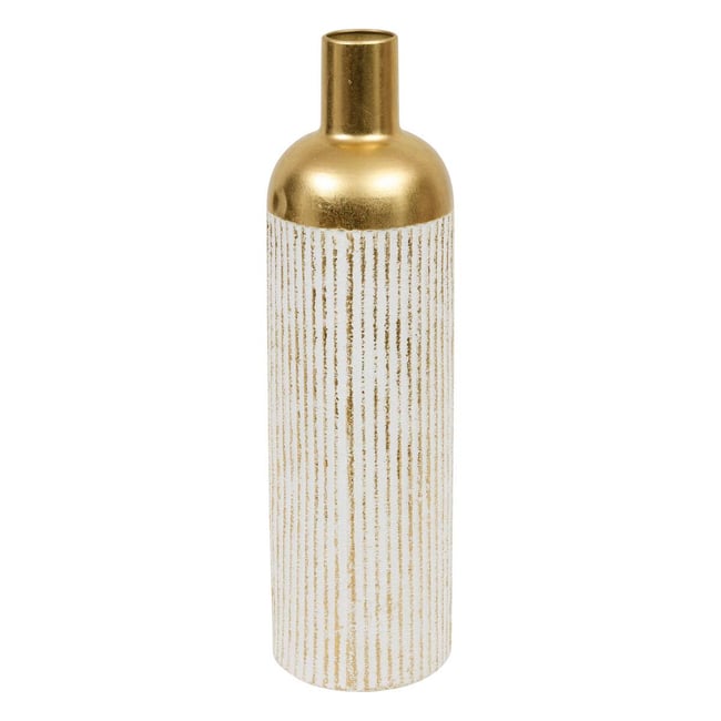Vase cylindre haut bicolore en fonte MIRSA Couleur multicolore <span itemprop=