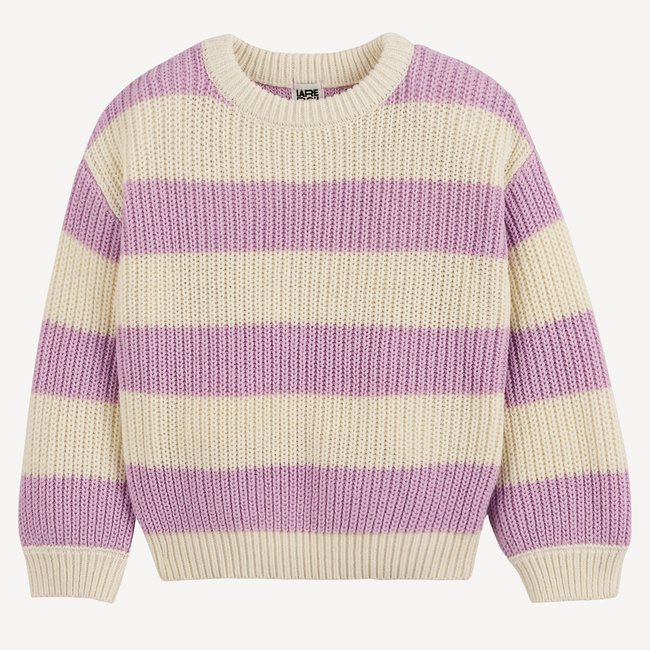 Jersey de rayas y cuello redondo en punto grueso - LA REDOUTE COLLECTIONS