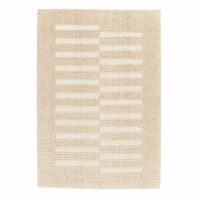 Tapis doux et épais en polyester recyclé effet relief PASSAGE - AFK LIVING