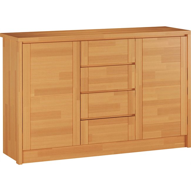 Commodes Timo en Hêtre Laqué d'Olivia Living Couleur hêtre laqué clair et naturel <span itemprop=