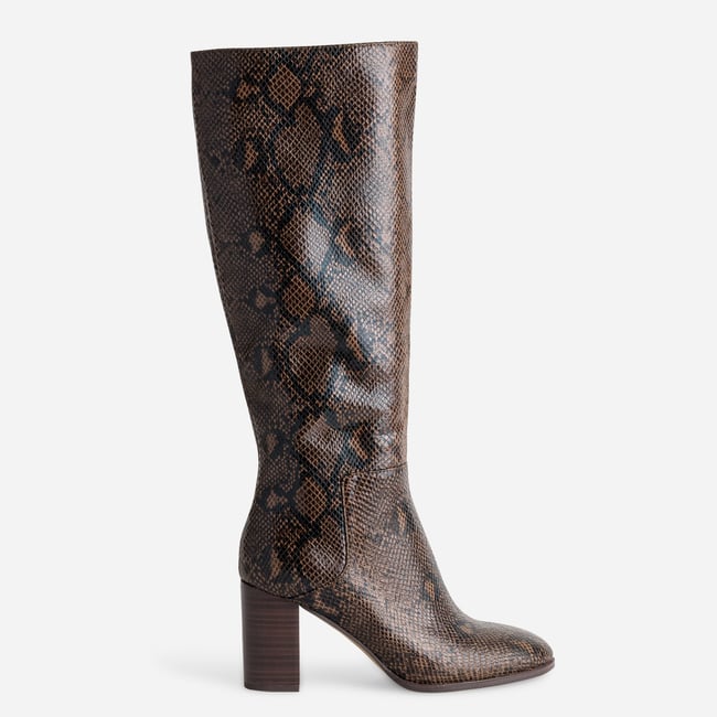 Botte À Talon TARA chocolat <span itemprop=