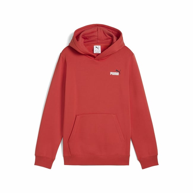 Sweat à capuche en molleton rouge <span itemprop=