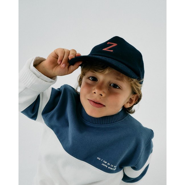 Casquette feutre, fermeture auto-agrippante FRENCH CONNECTION bleu foncé <span itemprop=