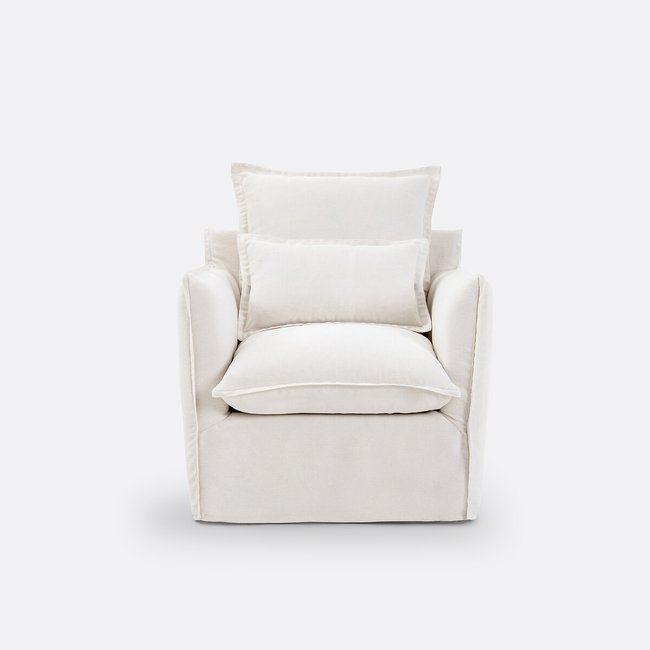 Hoes voor fauteuil in dik linnen, Odna - LA REDOUTE INTERIEURS