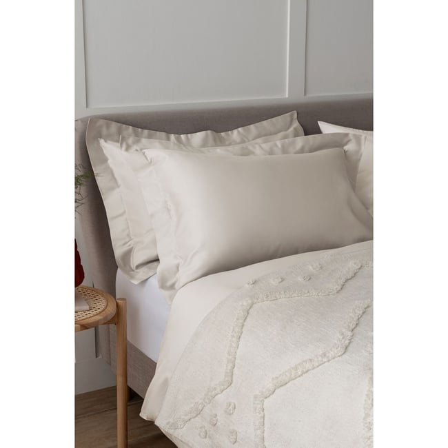 Taie d'oreiller en coton 400 fils, lot de 2 - NEXT