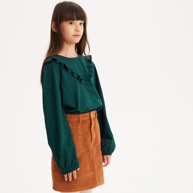 Camisola com folho verde <span itemprop=