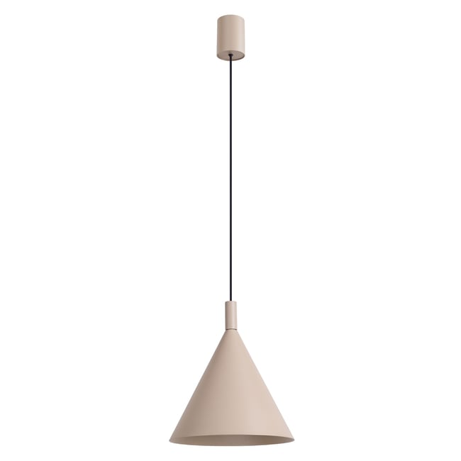 Suspension Acier Taupe E27 1 Nox Couleur taupe <span itemprop=