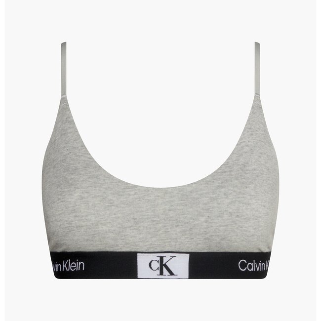 Sujetador bralette de algodón Unline gris <span itemprop=