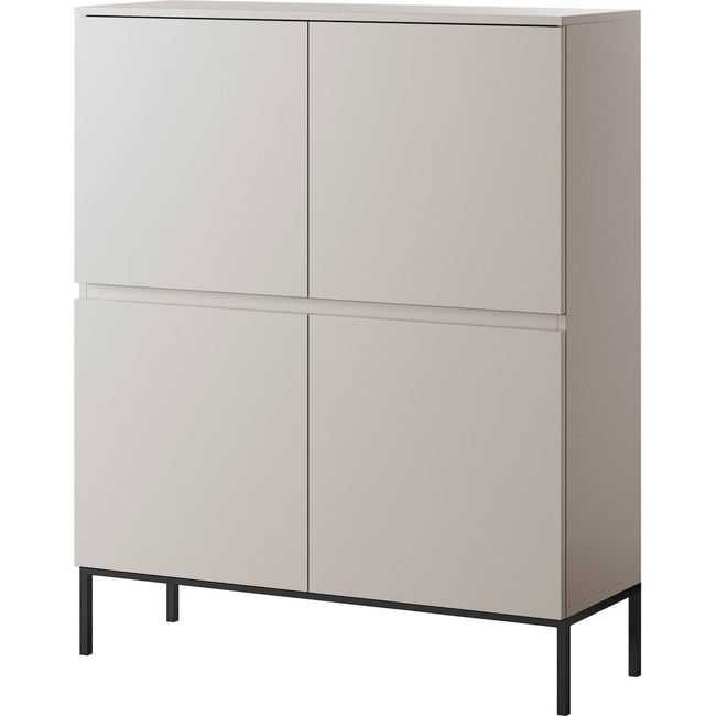 Commode haute contemporaine BEMMI Couleur cachemire <span itemprop=