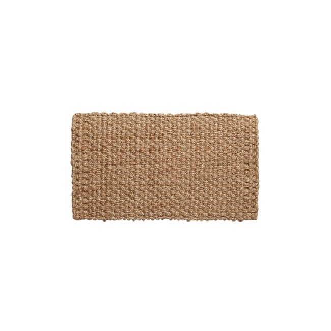 Tapis en jute tissée Couleur naturel <span itemprop=