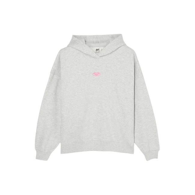 Sweat capuche oversize SURF DOLL. gris light grey heather <span itemprop=