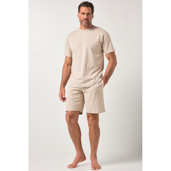 Pyjama en jersey flammé mastic <span itemprop=