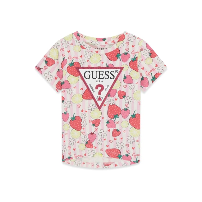 T-Shirt Imprimé rose multi <span itemprop=