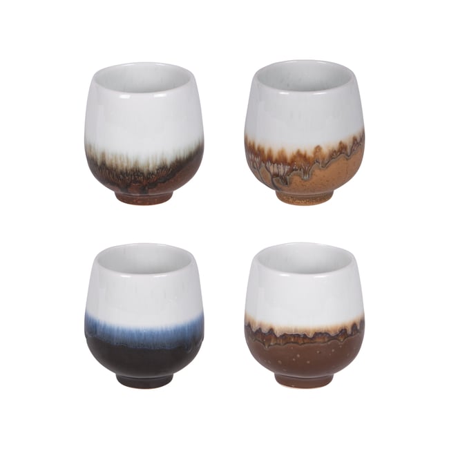 Coffret de 4 gobelets   20 cl-WABISABI Couleur multicolore <span itemprop=