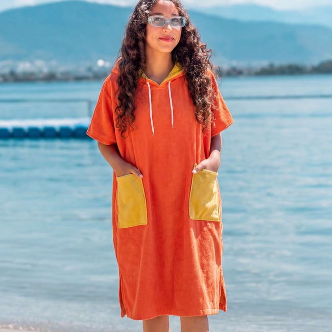 Poncho de plage adulte en velours BEACH - SENSEI MAISON