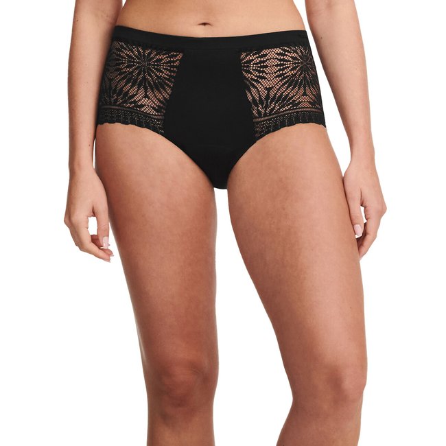 Extra Lace Period Shorts, Heavy Flow, black, CHANTELLE