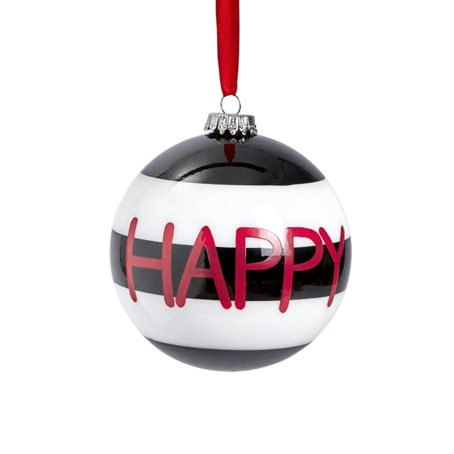 Boule de noël décorative en verre D8 Couleur rouge <span itemprop=