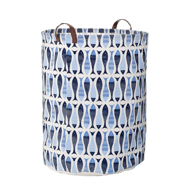 Fish Design Laundry Bag, blue, SO'HOME